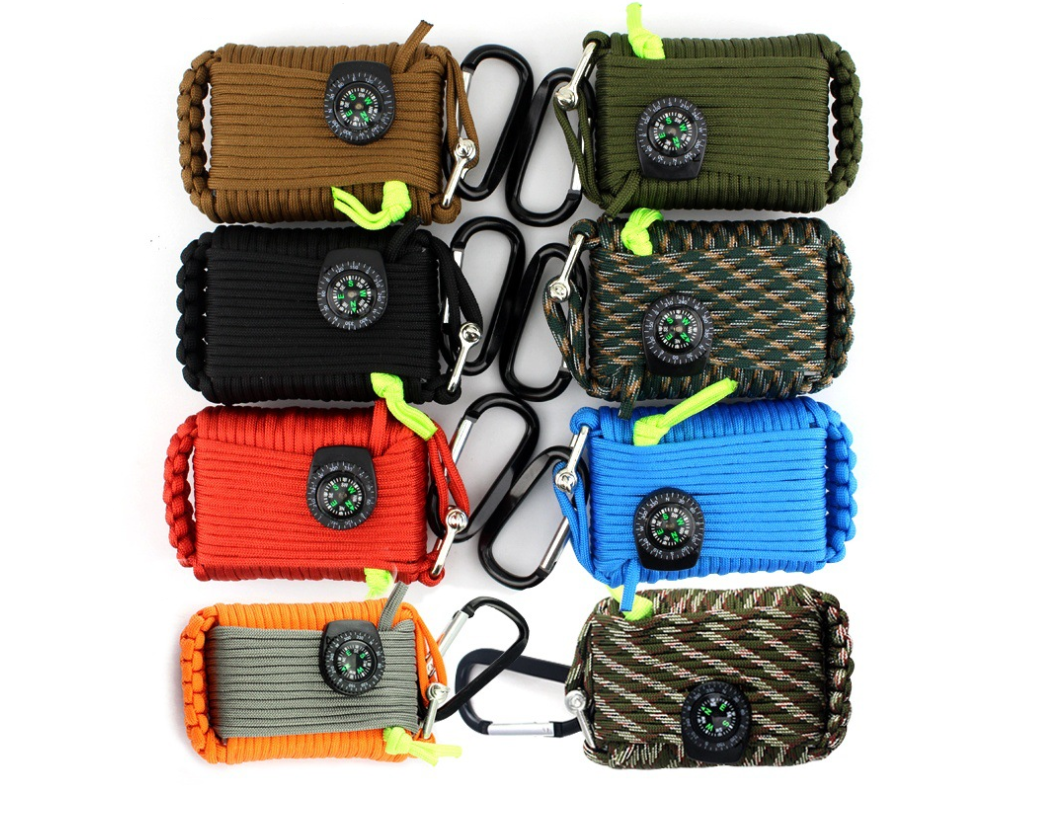 Survival Kit, Camping Gear, Climbing Rope Tool Bag