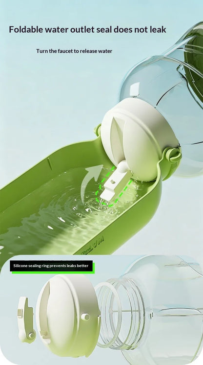 Dog Water Bottle & Food Travel Container