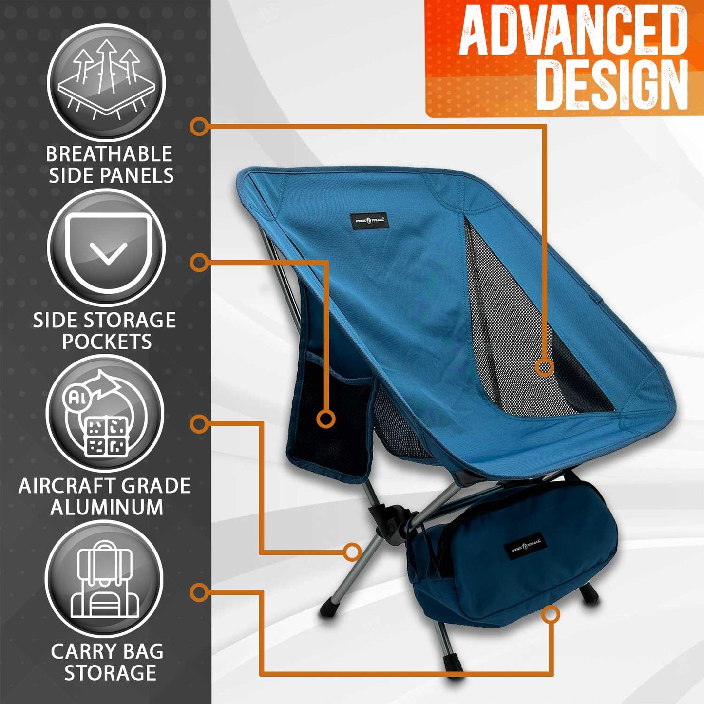 Ultralight Compact Outdoor Camping Tailgate Festival Beach Chair