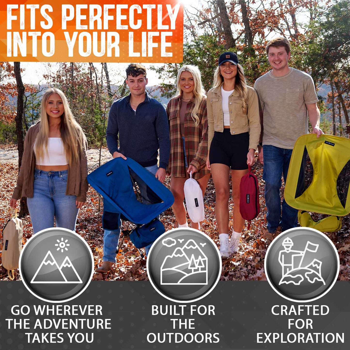 Ultralight Compact Outdoor Camping Tailgate Festival Beach Chair