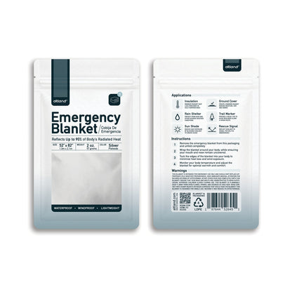 100 Pack of Emergency Blankets