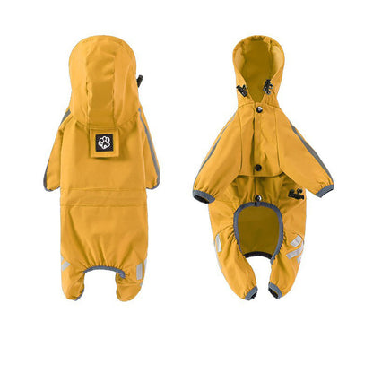 Reflective 4-Leg Dog Raincoat