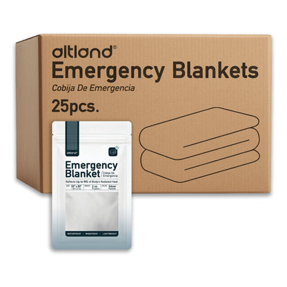 25 Pack of Emergency Blankets