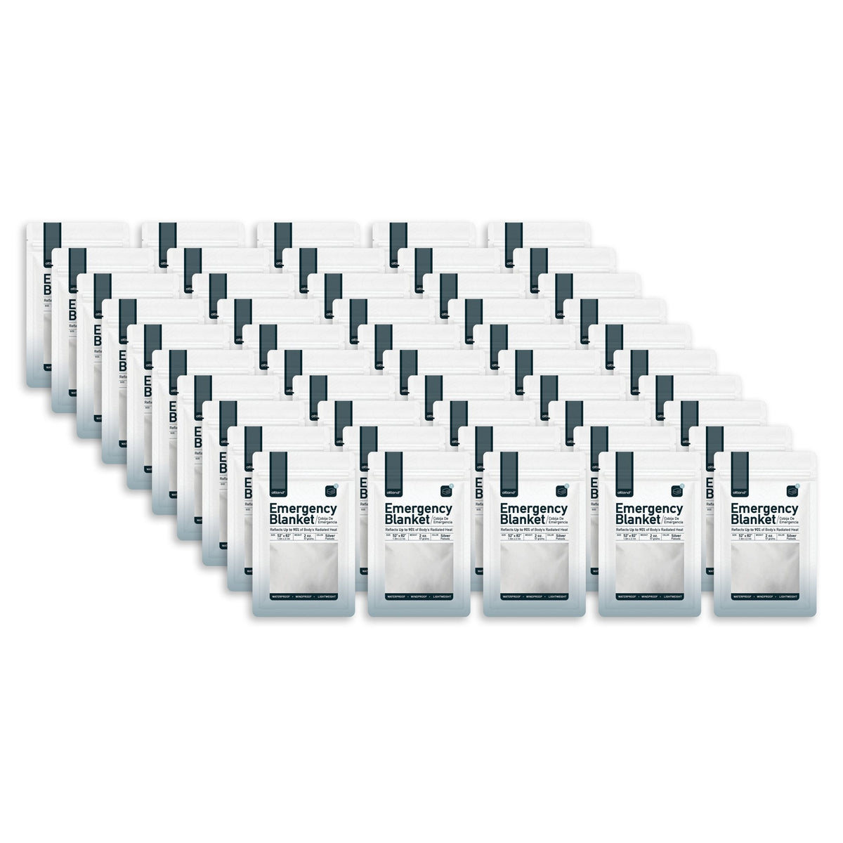 50 Pack of Emergency Blankets