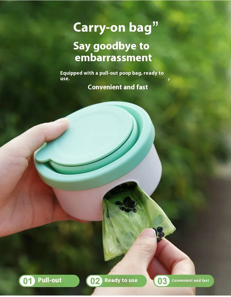 3-in-1 Dog Travel Feeder & Folding Bowl
