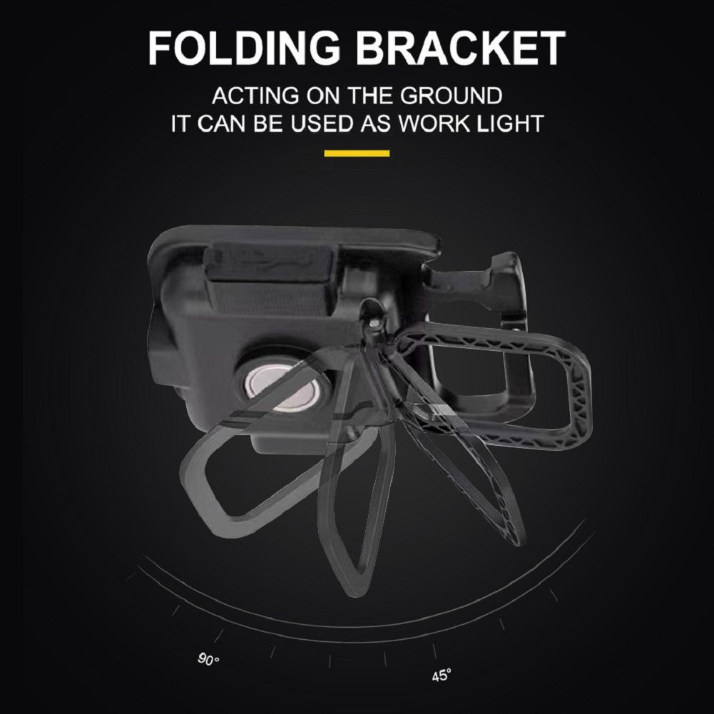 Fold-out stand detail on the COB keychain work light