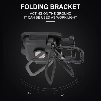 Fold-out stand detail on the COB keychain work light