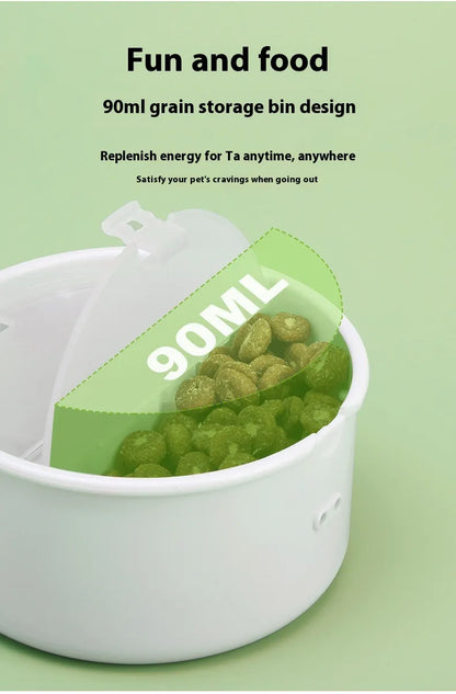 3-in-1 Dog Travel Feeder & Folding Bowl