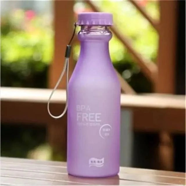 Cute 550ML Candy Color Free Water Bottles Leak-proof Drinking Cup Kettle Outdoor Sports Water Bottle for Travel Running Camping