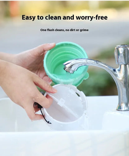 3-in-1 Dog Travel Feeder & Folding Bowl