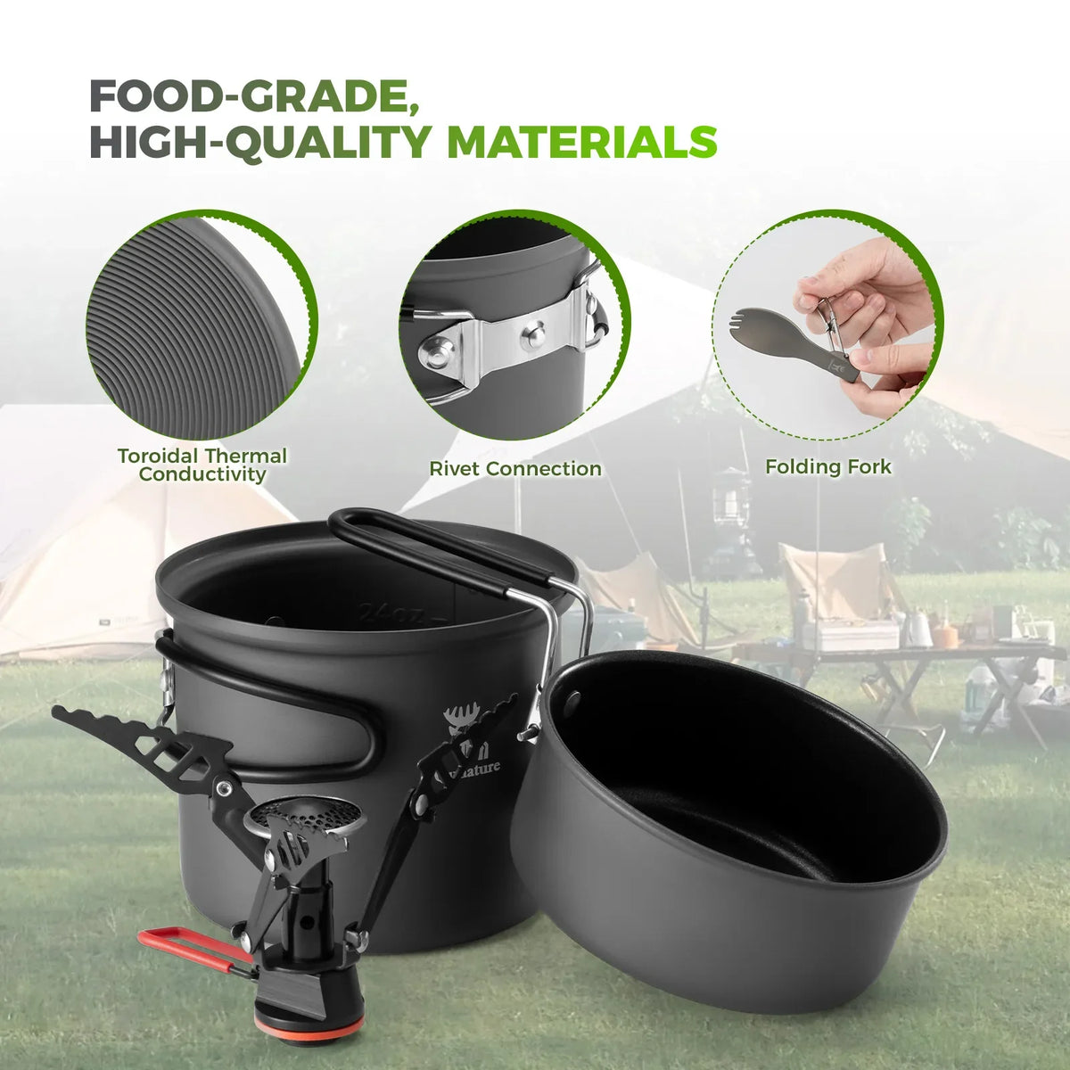 Ultralight Nesting Camping Cookware Set product image 7
