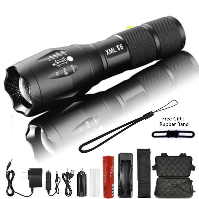 Rechargeable Zoom LED Flashlight with 5 Modes product image 1